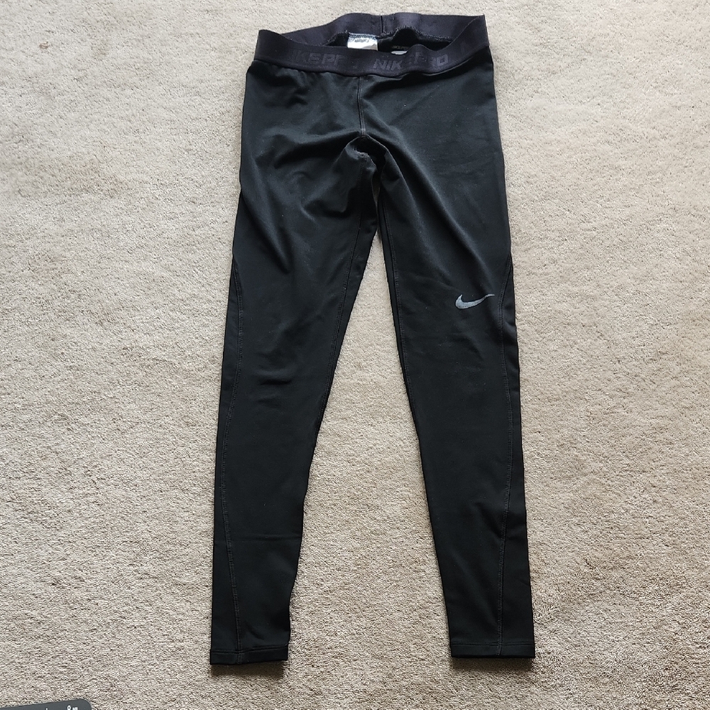 Nike Kids Charcoal Black Leggings